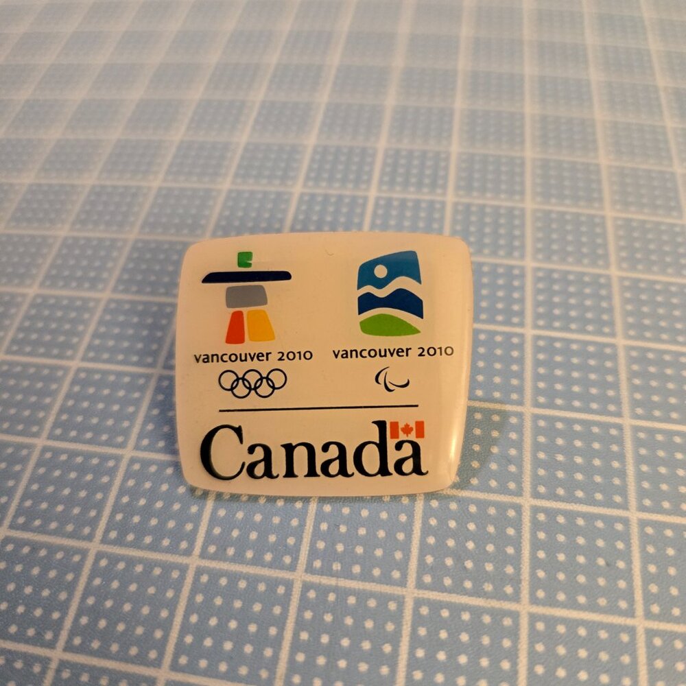 2010 Vancouver Canada Olympic And Paralympic Lapel Pin Badge